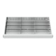 STIER Divisorio per cassetti divisorio in metallo BLH 100/125 mm dimensioni interne 800x450 mm 12 scomparti 6 x TW 275-1