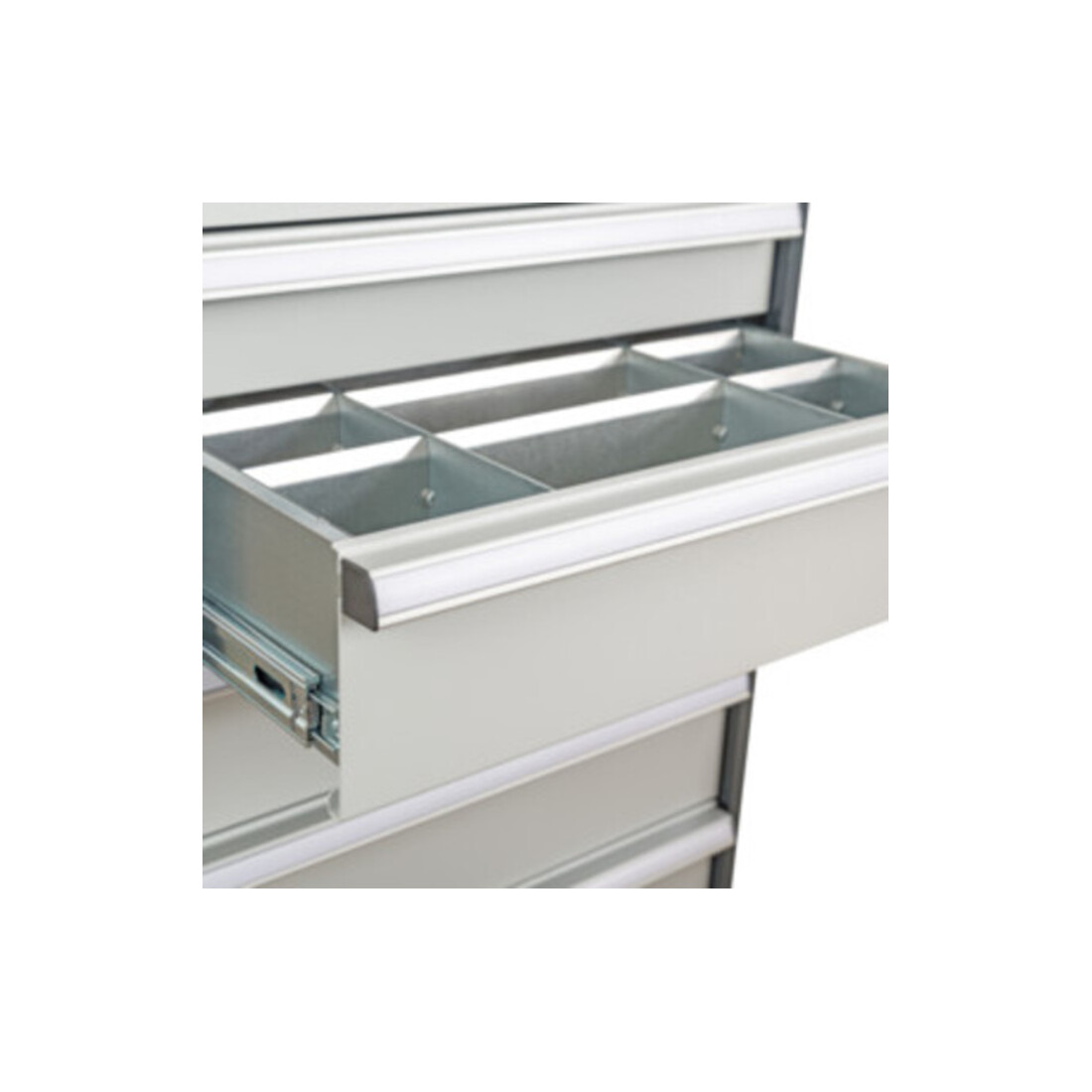 STIER Divisorio per cassetti divisorio in metallo BLH 100/125 mm dimensioni interne 800x450 mm 12 scomparti 6 x TW 275