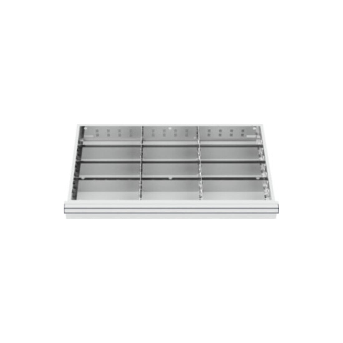 STIER Divisorio per cassetti divisorio in metallo BLH 100/125 mm dimensioni interne 800x450 mm 12 scomparti 6 x TW 275