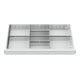 STIER Divisorio per cassetti divisorio in metallo BLH 100/125 mm dimensioni interne 800x450 mm 8 scomparti-1