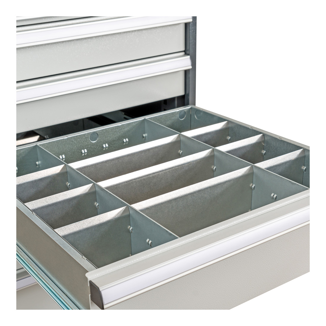 STIER Divisorio per cassetti divisorio in metallo BLH 150/175 mm dimensioni interne 500x450 mm 20 scomparti 6 x TW 125