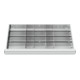 STIER Divisorio per cassetti divisorio in metallo BLH 150/175 mm dimensioni interne 800x450 mm 20 scomparti-1