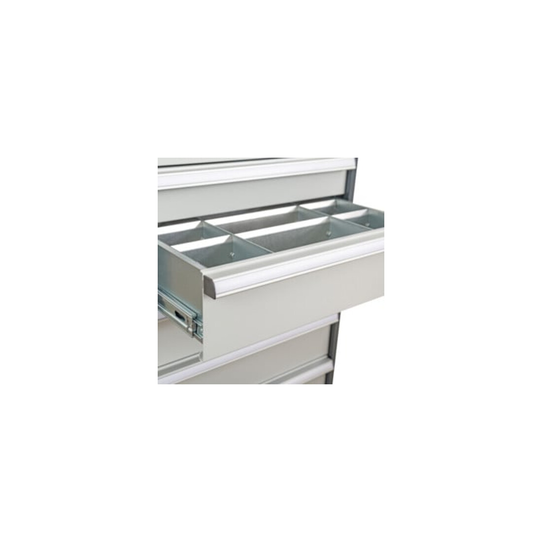 STIER Divisorio per cassetti divisorio in metallo BLH 75 mm dimensioni interne 500x450 mm 12 scomparti 6 x TW 175
