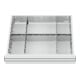 STIER Divisorio per cassetti divisorio in metallo BLH 75 mm dimensioni interne 500x450 mm 6 scomparti-1