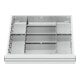 STIER Divisorio per cassetti divisorio in metallo BLH 75 mm dimensioni interne 500x450 mm 8 scomparti-1
