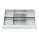 STIER Divisorio per cassetti divisorio in metallo BLH 75 mm dimensioni interne 600x450 mm 8 scomparti-1