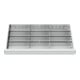 STIER Divisorio per cassetti divisorio in metallo BLH 75 mm dimensioni interne 800x450 mm 12 scomparti 6 x TW 275-1