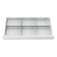 STIER Divisorio per cassetti divisorio in metallo BLH 75 mm dimensioni interne 800x450 mm 6 scomparti-1