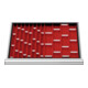 STIER Divisorio per cassetti per pannelli a conche BLH 50 mm dimensioni interne 600x450 mm 6 pannelli a conche-1