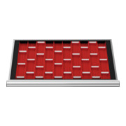 STIER Divisorio per cassetti per pannelli a conche BLH 50 mm dimensioni interne 800x450 mm 15 pannelli a conche con 2 conche