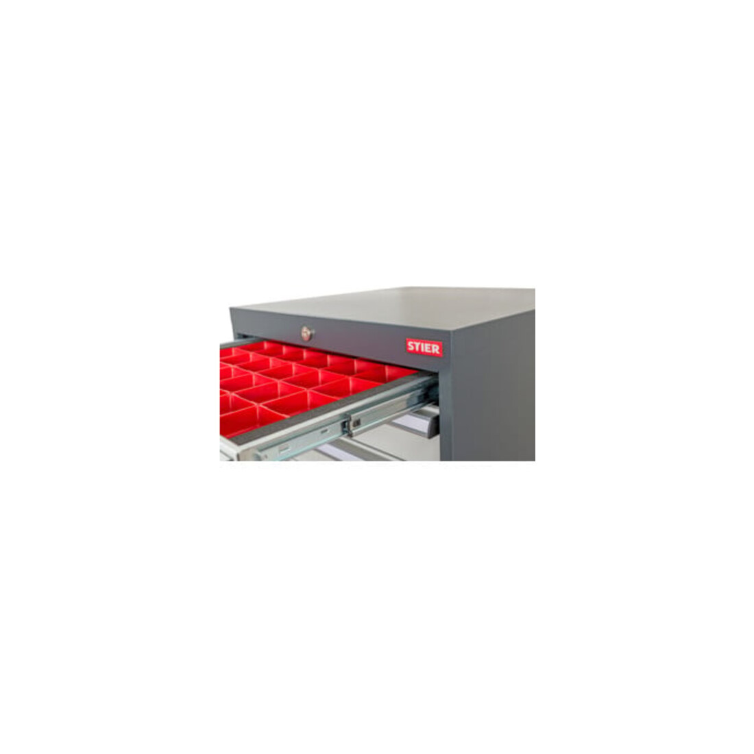STIER Divisorio per cassetti per vaschette per minuteria BLH 100 mm dimensioni interne 500x450 mm 6 KTK 75x150 mm