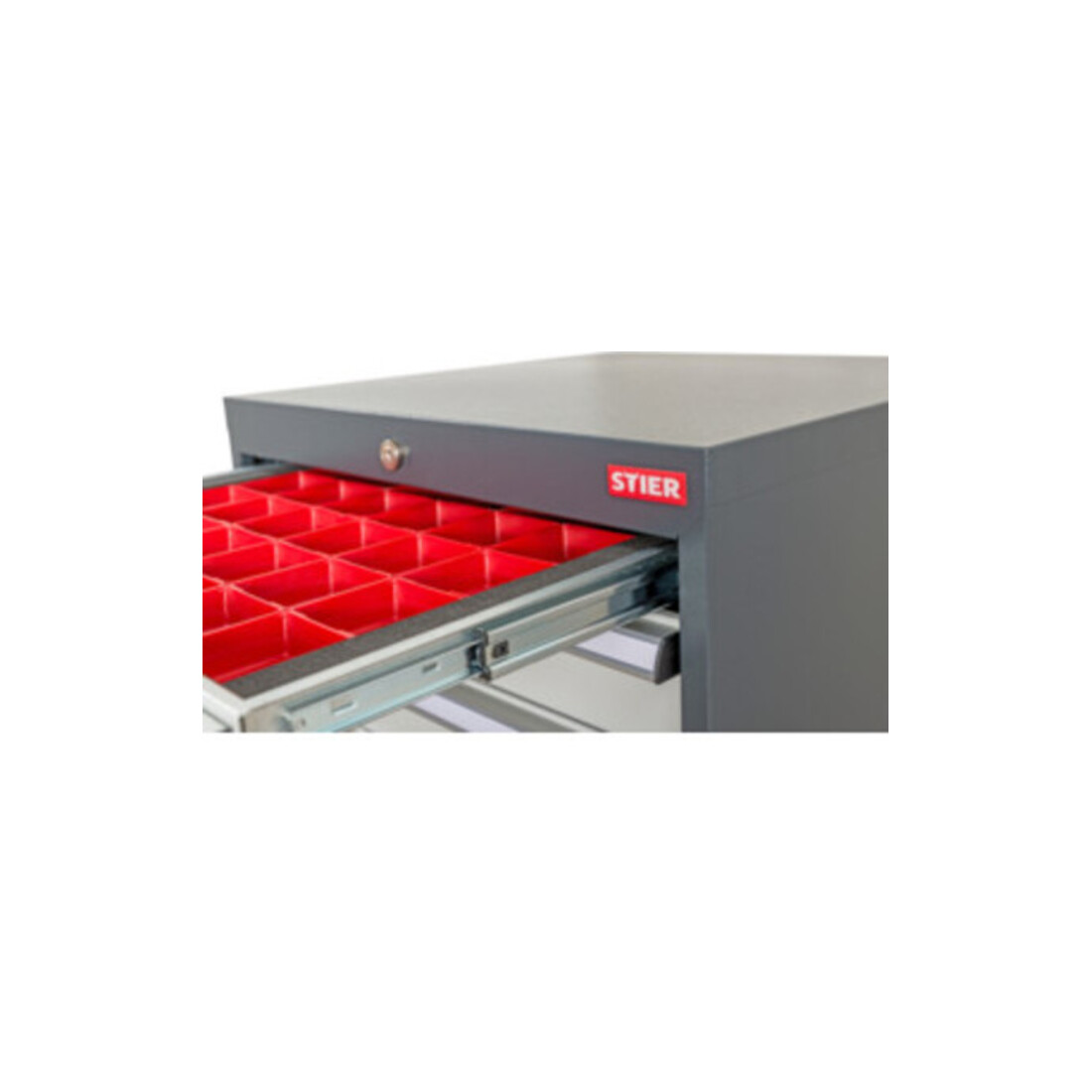 STIER Divisorio per cassetti per vaschette per minuteria BLH 100 mm dimensioni interne 800x450 mm 30 KTK 75x150 mm