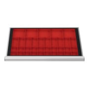STIER Divisorio per cassetti per vaschette per minuteria BLH 100 mm dimensioni interne 800x450 mm 5 KTK 150x150 mm