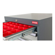 STIER Divisorio per cassetti per vaschette per minuteria BLH 50 mm dimensioni interne 500x450 mm 18 KTK 75x150 mm-4
