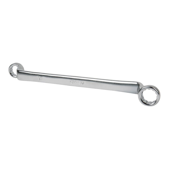 STIER Doppelringschlüssel tief gekröpft SW 6 x 7 mm