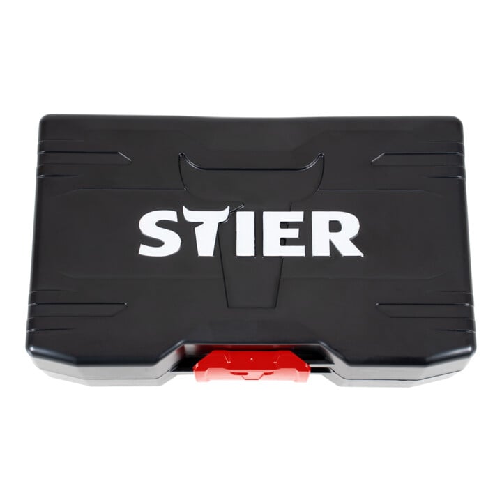 STIER dopsleutel- en bitset 1/4" 38-delig