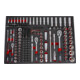 STIER dopsleutelset 1/4" 3/8" 1/2" 179-delig in inlay van zacht schuim (EVA)-1