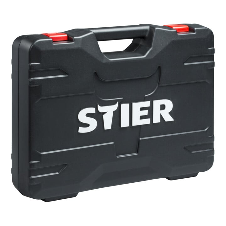 STIER dopsleutelset, 1/4, 3/8 en 1/2 inch, 179-delig