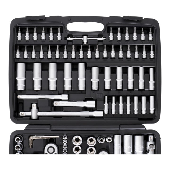 STIER dopsleutelset, 1/4, 3/8 en 1/2 inch, 179-delig
