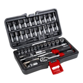 STIER dopsleutelset 1/4" 48-delig