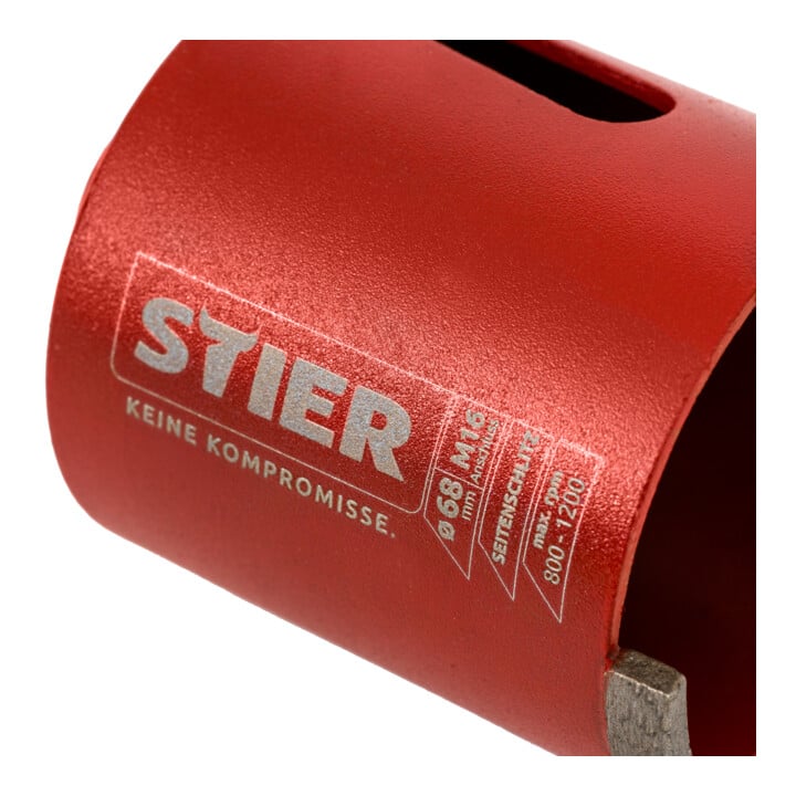 STIER Dosensenker-Satz M16 SDS-plus 68 mm