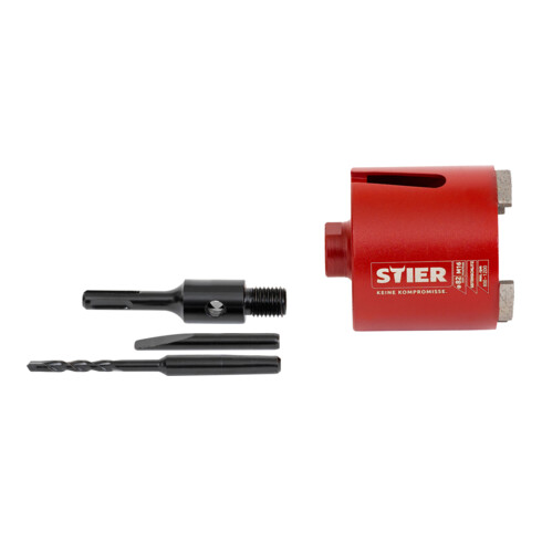 STIER Dosensenker-Satz M16 SDS-plus 82 mm