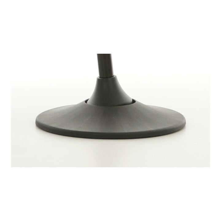 STIER Draaibare kruk multibewegelijk PU-zitting zwart 490-680mm 12° kantelbare rugleuning
