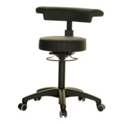STIER Draaikruk zwart Ø 360 mm, in hoogte verstelbaar, 110 kg, 360° arm-/rugleuning-1