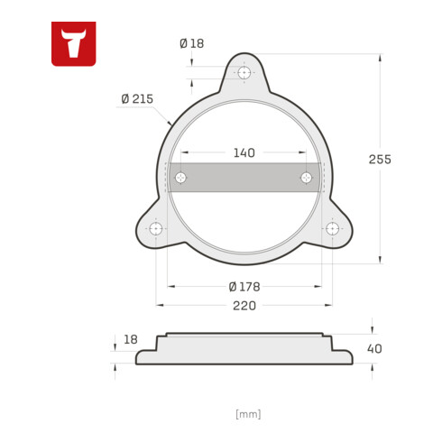 STIER draaiplateau voor parallelbankschroef grootte 150