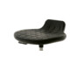 STIER Drehhocker Multibeweglich PU-Sitz schwarz 490-680mm 12° Neigung Rückenstütze