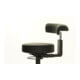 STIER Drehhocker schwarz Ø 360 mm höhenverstellbar 110 kg 360° Arm-/Rückenlehne