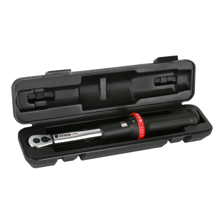 STIER Drehmomentschlüssel mit Umschaltknarre 1/4" Aufnahme 5-25 Nm