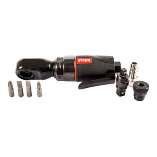 STIER Druckluft-Ratschen-Set 3/8" + 1/4"