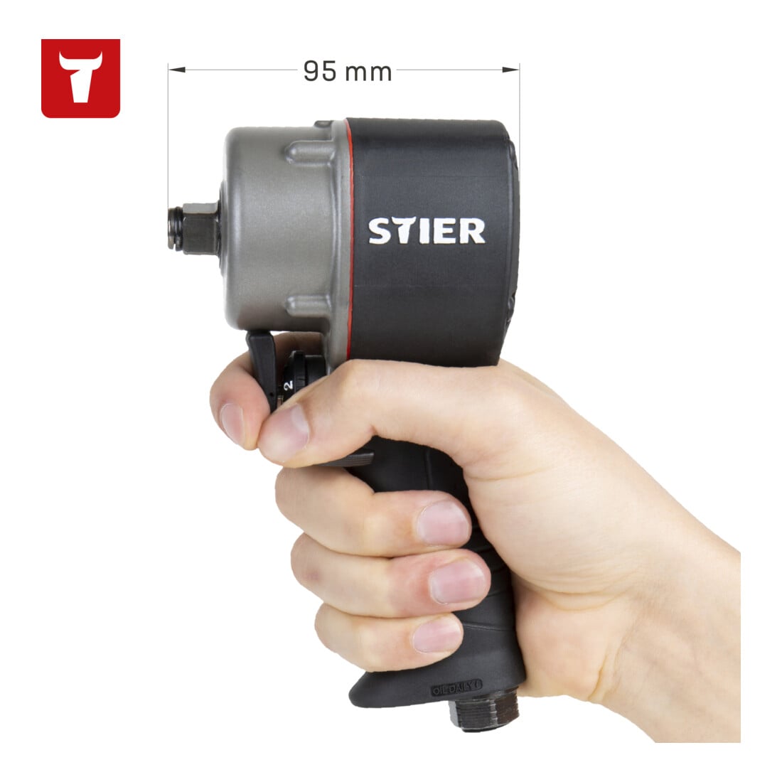STIER Druckluft-Schlagschrauber 1/2" - 1275 Nm