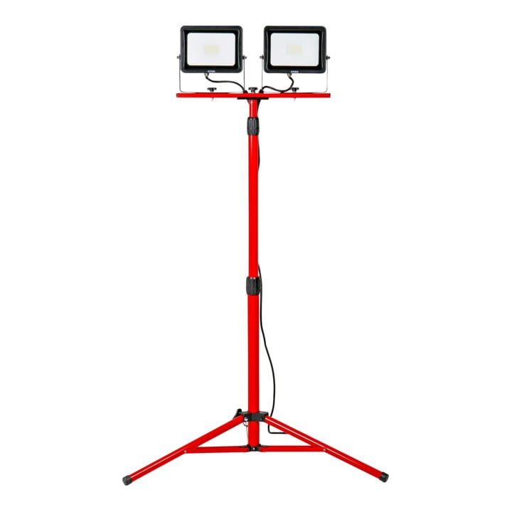 STIER dubbele SMD-led-bouwlamp 2x30 W 2x2400 lumen met statief