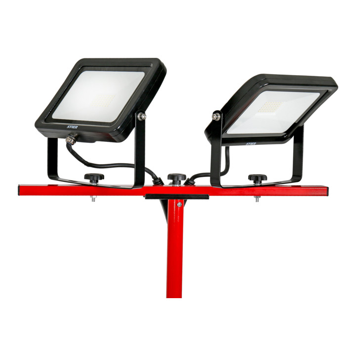 STIER dubbele SMD-led-bouwlamp 2x30 W 2x2400 lumen met statief