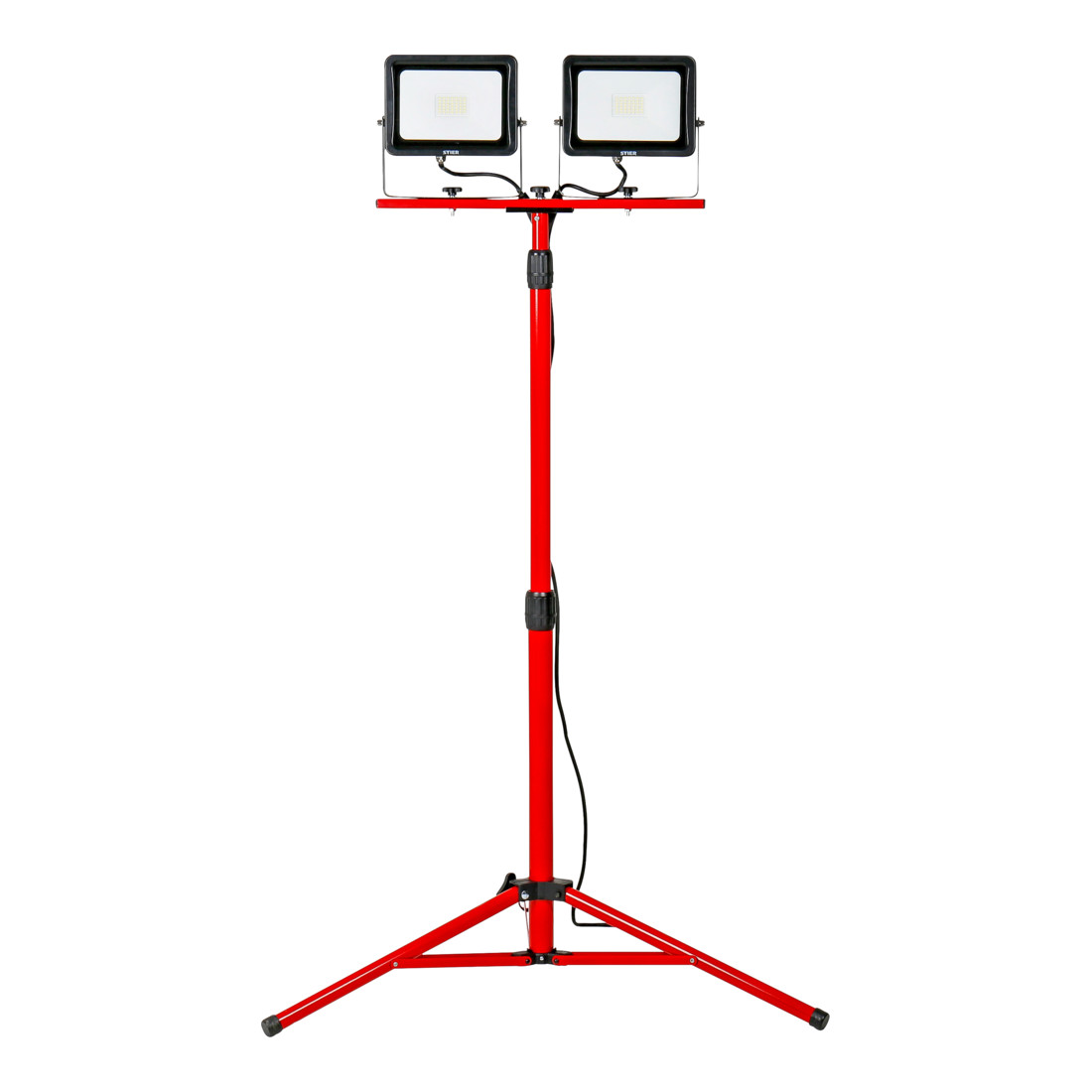 STIER dubbele SMD-led-bouwlamp 2x30 W 2x2400 lumen met statief