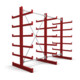 STIER dwarsarmstelling dubbelzijdig 2 velden met 5 niveaus 2600x2000x500 mm vuurrood