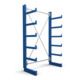 STIER dwarsarmstelling enkelzijdig 1 veld met 5 niveaus 1300x2000x500 mm gentiaanblauw
