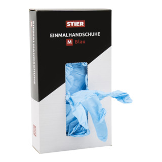 STIER Einmalhandschuhe blau