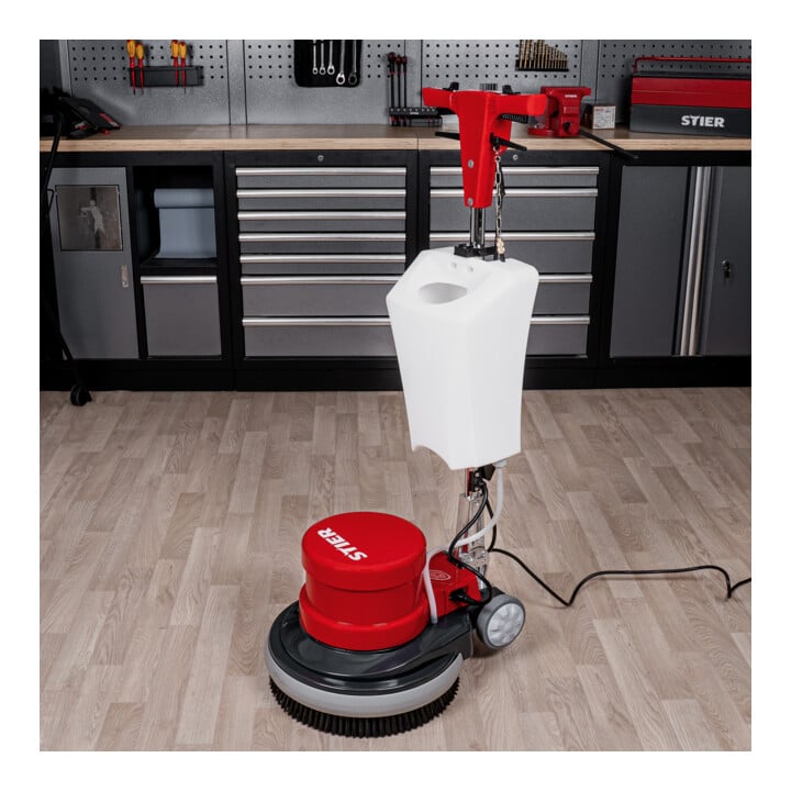 STIER Einscheibenmaschine 17S-2 mit Frischwassertank 1100W 17 Zoll Durchmesser 48kg