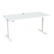 STIER Elektrisch höhenverstellbarer Schreibtisch 501-20 160 x 80 cm Weiß-2