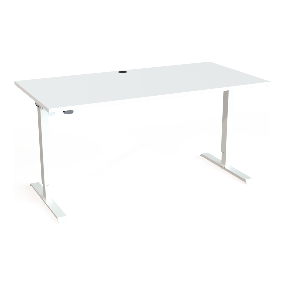 STIER Elektrisch höhenverstellbarer Schreibtisch 501-20 160 x 80 cm Weiß