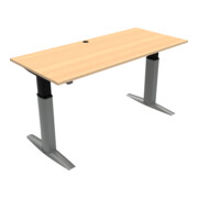 STIER Elektrisch höhenverstellbarer Schreibtisch 501-23 mel. 68-120cm