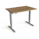 STIER Elektrisch Höhenverstellbarer Schreibtisch 501-33 120 x 80 cm Nussbaum melamin 68-118 cm