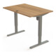 STIER Elektrisch Höhenverstellbarer Schreibtisch 501-33 120 x 80 cm Nussbaum melamin 68-118 cm