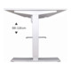 STIER Elektrisch Höhenverstellbarer Schreibtisch 501-33 160x80cm, Weiß mel., 68-118cm-5