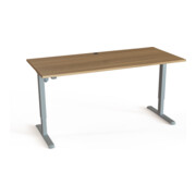 STIER Elektrisch Höhenverstellbarer Schreibtisch 501-33 180 x 80 cm Nussbaum melamin 68-118 cm-1