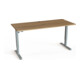 STIER Elektrisch Höhenverstellbarer Schreibtisch 501-33 180 x 80 cm Nussbaum melamin 68-118 cm
