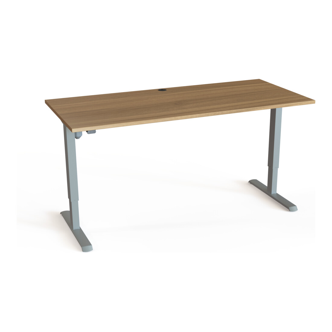 STIER Elektrisch Höhenverstellbarer Schreibtisch 501-33 180 x 80 cm Nussbaum melamin 68-118 cm